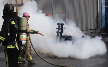 مانور مشترک امداد و نجات و آتش نشانی شرکت فروسیلیس غرب